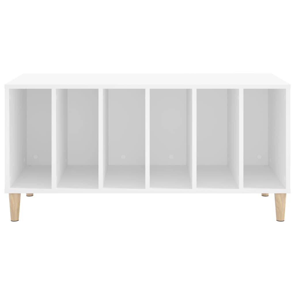 vidaXL Comodă discuri, alb, 100x38x48 cm, lemn prelucrat vidaXL Comodă discuri, alb, 100x38x48 cm, lemn prelucrat