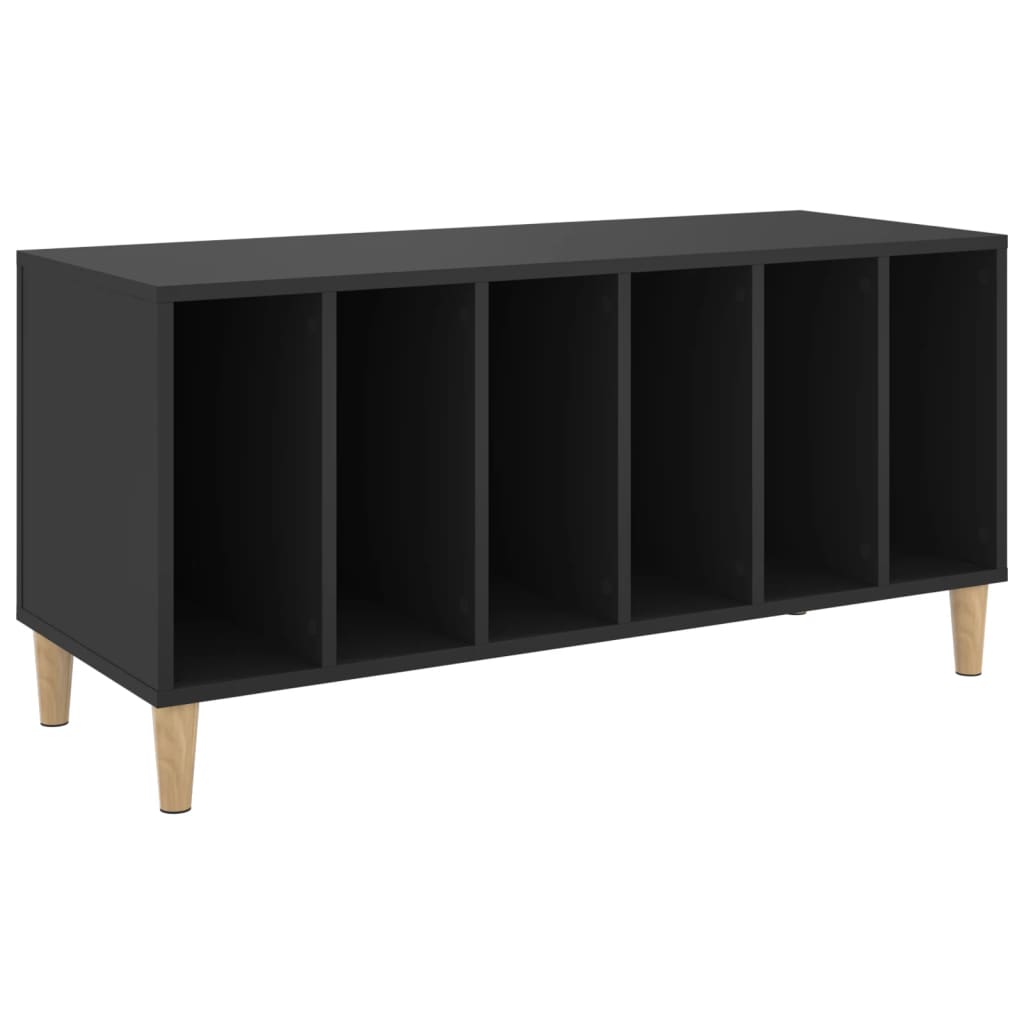 vidaXL Comodă discuri, negru, 100x38x48 cm, lemn prelucrat vidaXL Comodă discuri, negru, 100x38x48 cm, lemn prelucrat