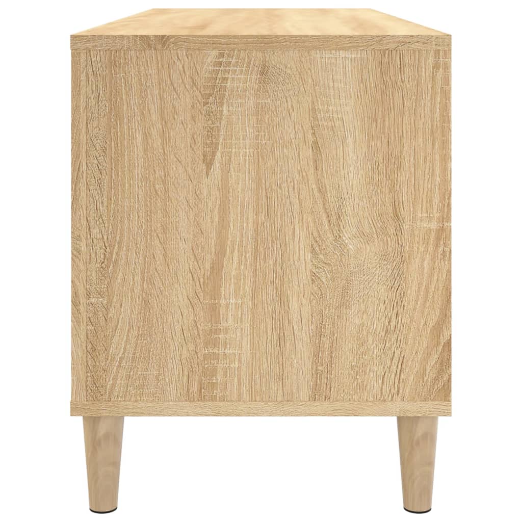 vidaXL Dulap pentru discuri stejar sonoma 100x38x48 cm, lemn prelucrat
