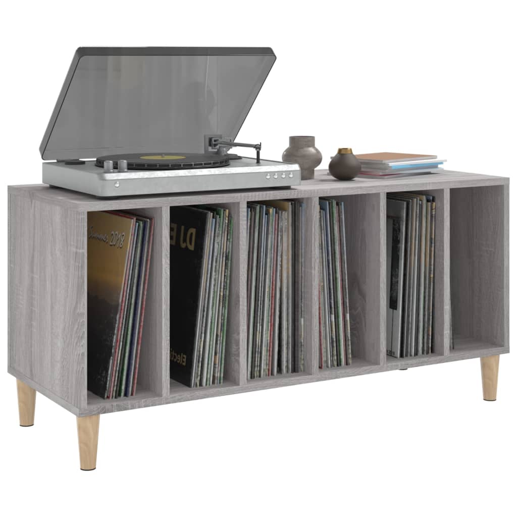 vidaXL Dulap pentru discuri gri sonoma, 100x38x48 cm, lemn prelucrat vidaXL Dulap pentru discuri gri sonoma, 100x38x48 cm, lemn prelucrat
