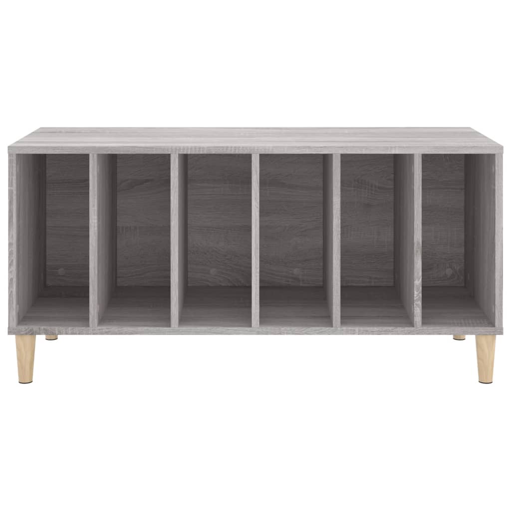 vidaXL Dulap pentru discuri gri sonoma, 100x38x48 cm, lemn prelucrat vidaXL Dulap pentru discuri gri sonoma, 100x38x48 cm, lemn prelucrat