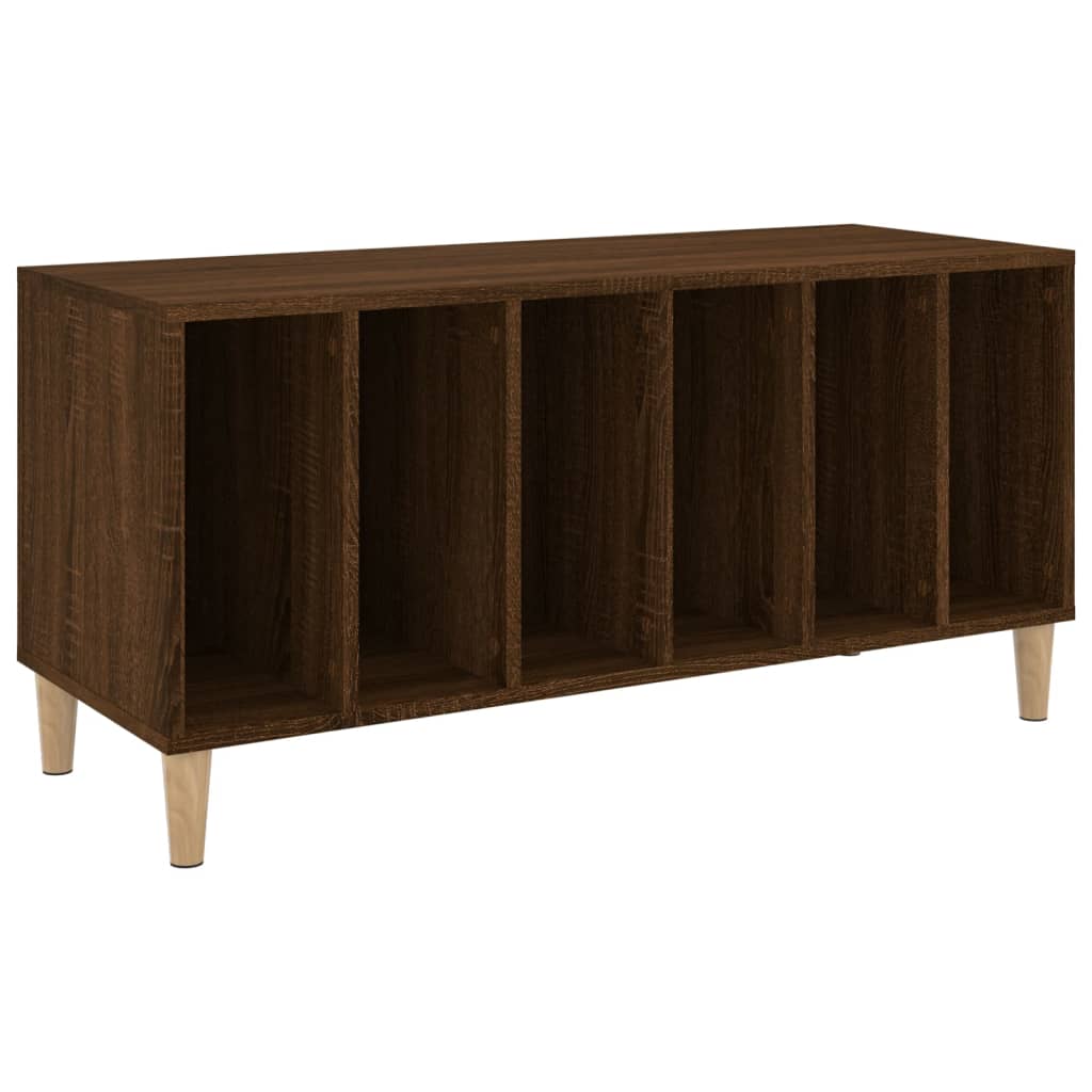 vidaXL Dulap pentru discuri stejar maro, 100x38x48 cm, lemn prelucrat vidaXL Dulap pentru discuri stejar maro, 100x38x48 cm, lemn prelucrat