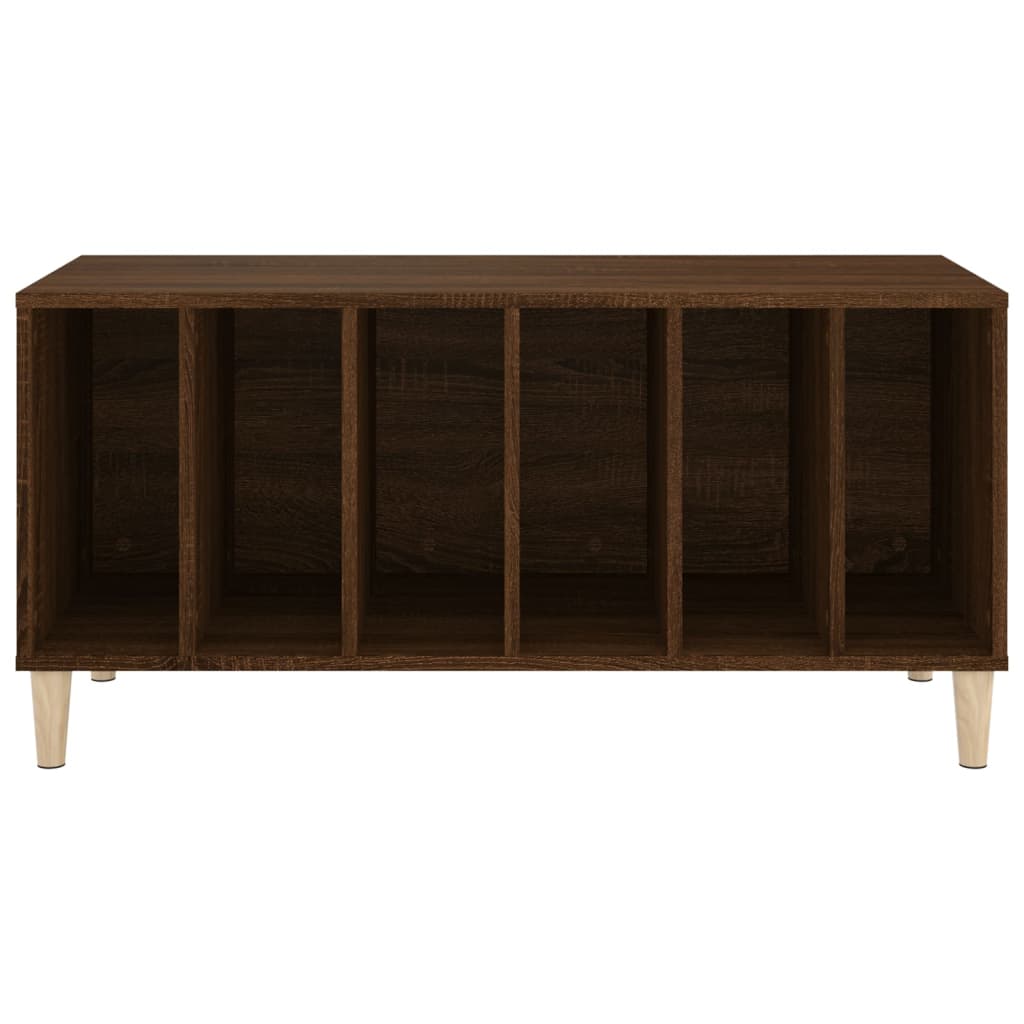 vidaXL Dulap pentru discuri stejar maro, 100x38x48 cm, lemn prelucrat vidaXL Dulap pentru discuri stejar maro, 100x38x48 cm, lemn prelucrat