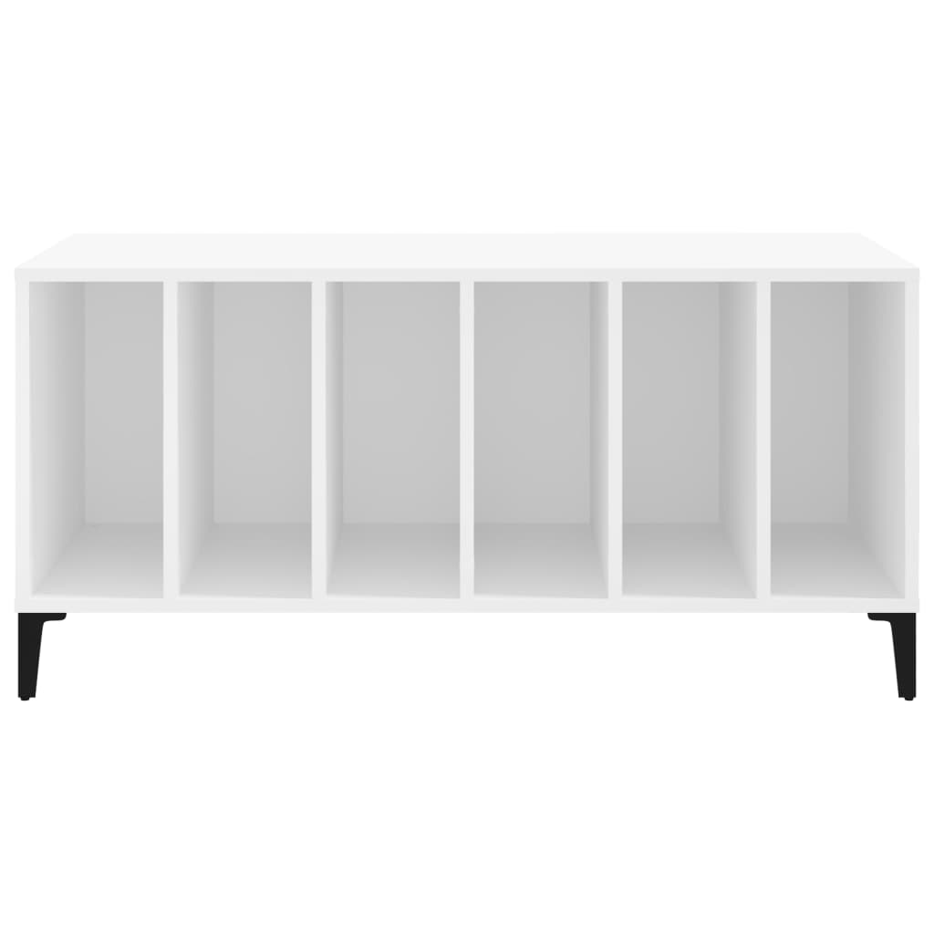 vidaXL Comodă discuri, alb, 100x38x48 cm, lemn prelucrat vidaXL Comodă discuri, alb, 100x38x48 cm, lemn prelucrat