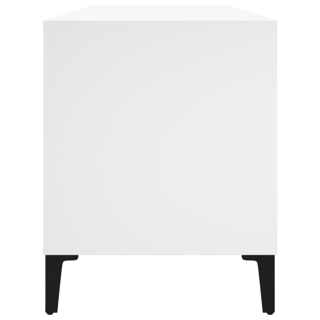 vidaXL Comodă discuri, alb, 100x38x48 cm, lemn prelucrat vidaXL Comodă discuri, alb, 100x38x48 cm, lemn prelucrat