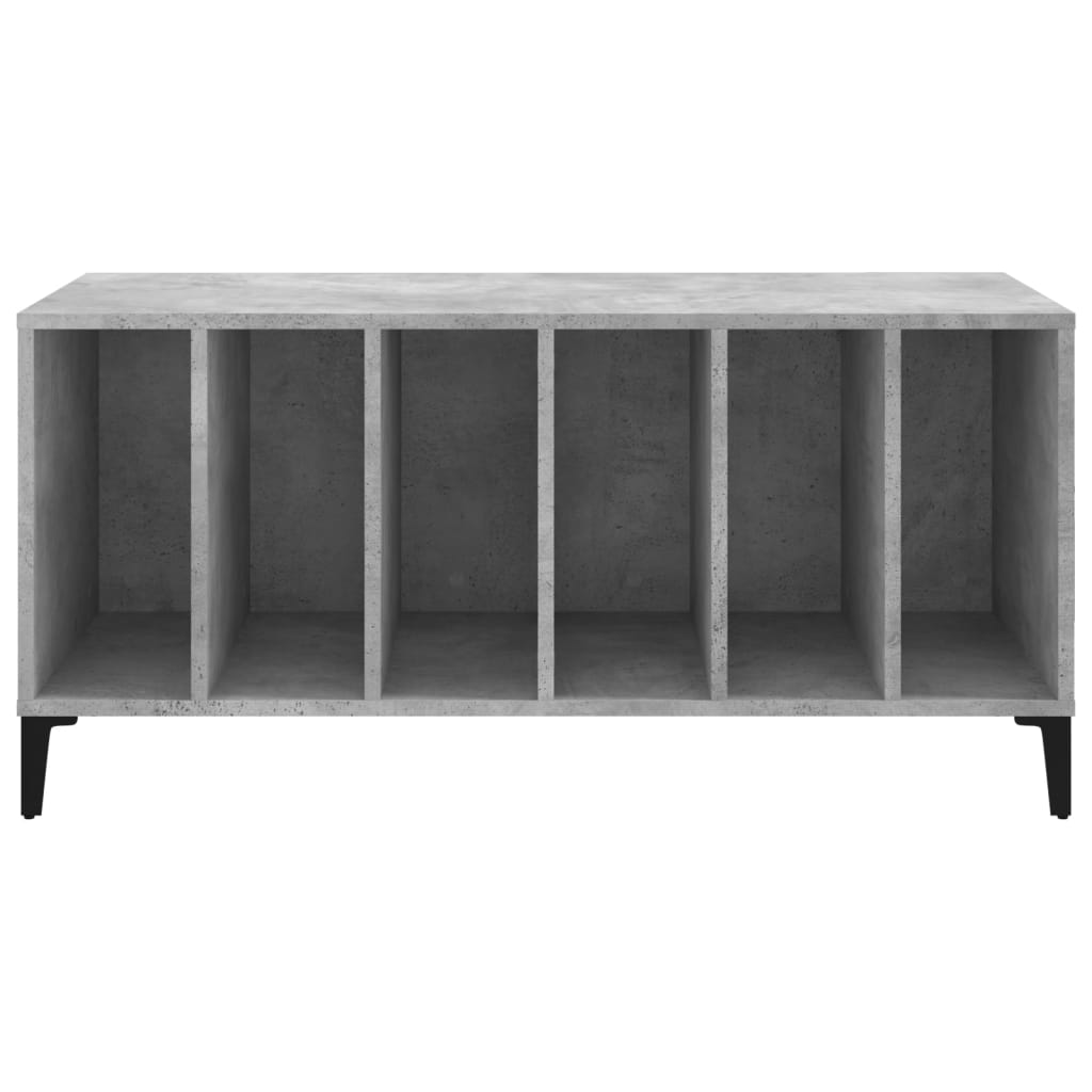 vidaXL Dulap pentru discuri gri beton, 100x38x48 cm, lemn prelucrat vidaXL Dulap pentru discuri gri beton, 100x38x48 cm, lemn prelucrat