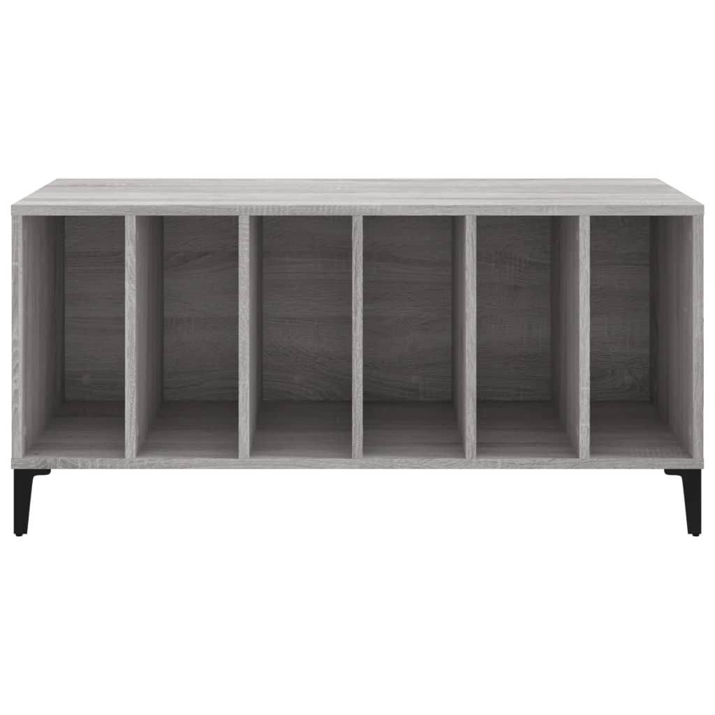 vidaXL Dulap pentru discuri gri sonoma, 100x38x48 cm, lemn prelucrat vidaXL Dulap pentru discuri gri sonoma, 100x38x48 cm, lemn prelucrat
