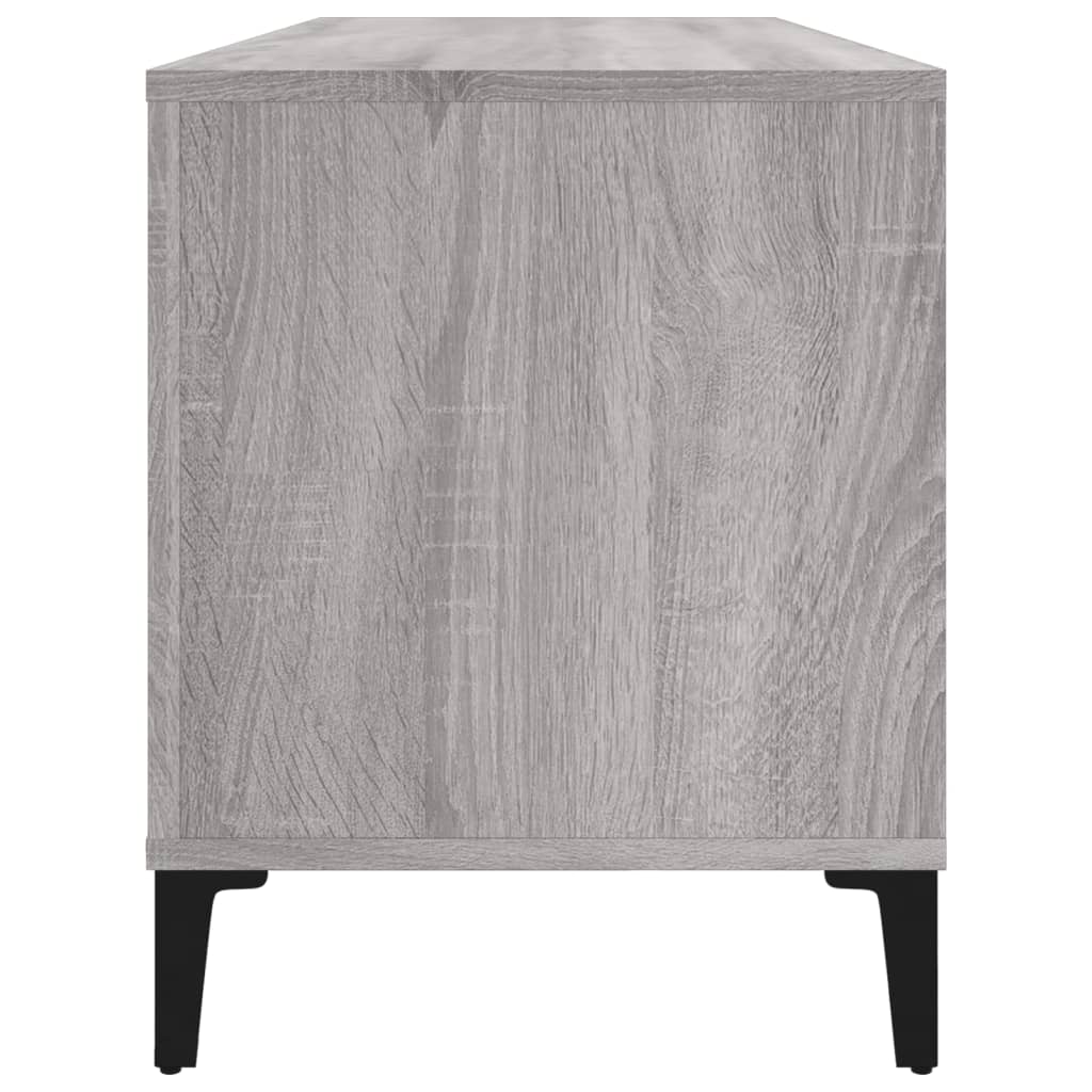 vidaXL Dulap pentru discuri gri sonoma, 100x38x48 cm, lemn prelucrat vidaXL Dulap pentru discuri gri sonoma, 100x38x48 cm, lemn prelucrat