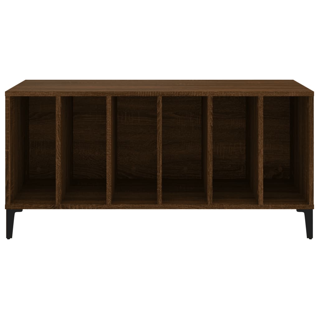 vidaXL Dulap pentru discuri stejar maro, 100x38x48 cm, lemn prelucrat vidaXL Dulap pentru discuri stejar maro, 100x38x48 cm, lemn prelucrat