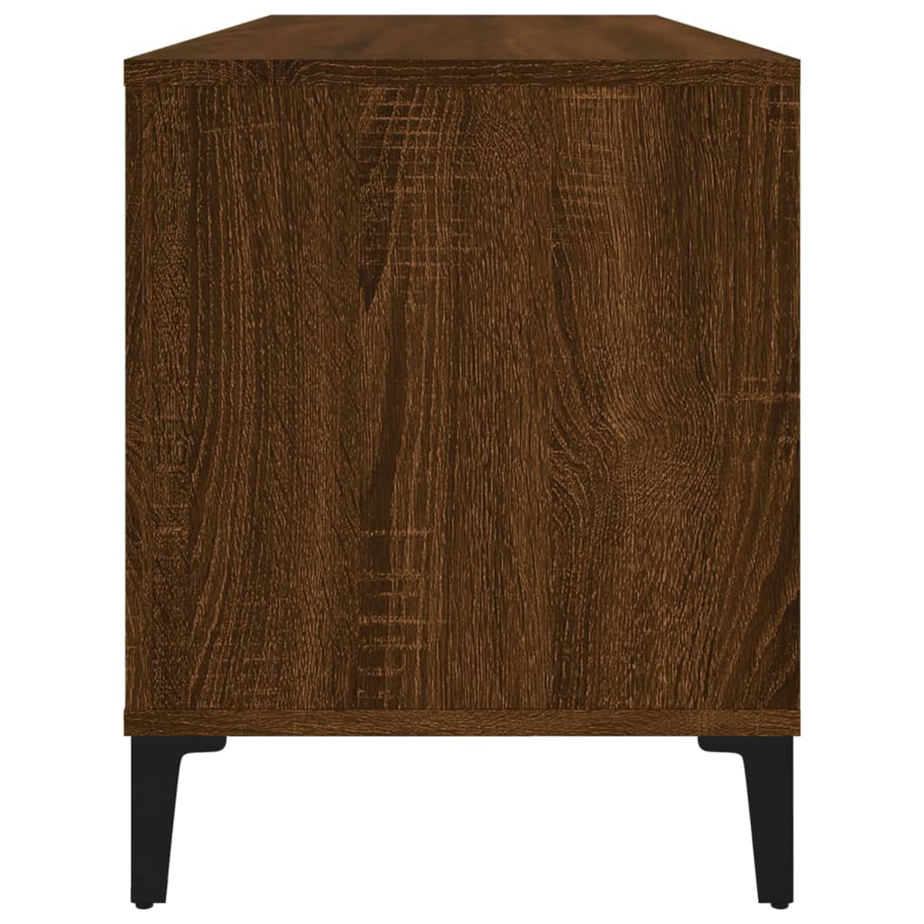 vidaXL Dulap pentru discuri stejar maro, 100x38x48 cm, lemn prelucrat vidaXL Dulap pentru discuri stejar maro, 100x38x48 cm, lemn prelucrat