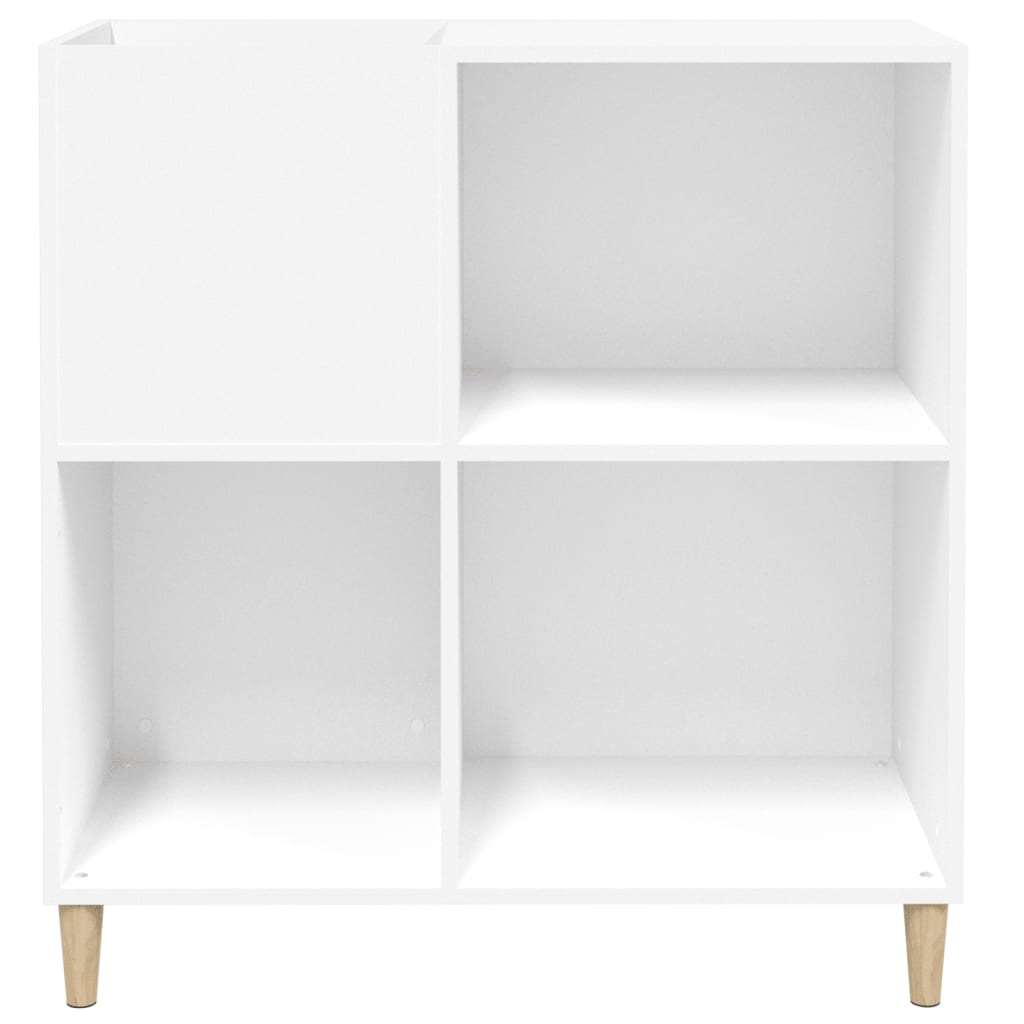 vidaXL Dulap pentru discuri, alb, 84,5x38x89 cm, lemn compozit vidaXL Dulap pentru discuri, alb, 84,5x38x89 cm, lemn compozit