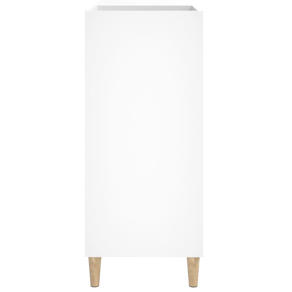 vidaXL Dulap pentru discuri, alb, 84,5x38x89 cm, lemn compozit vidaXL Dulap pentru discuri, alb, 84,5x38x89 cm, lemn compozit