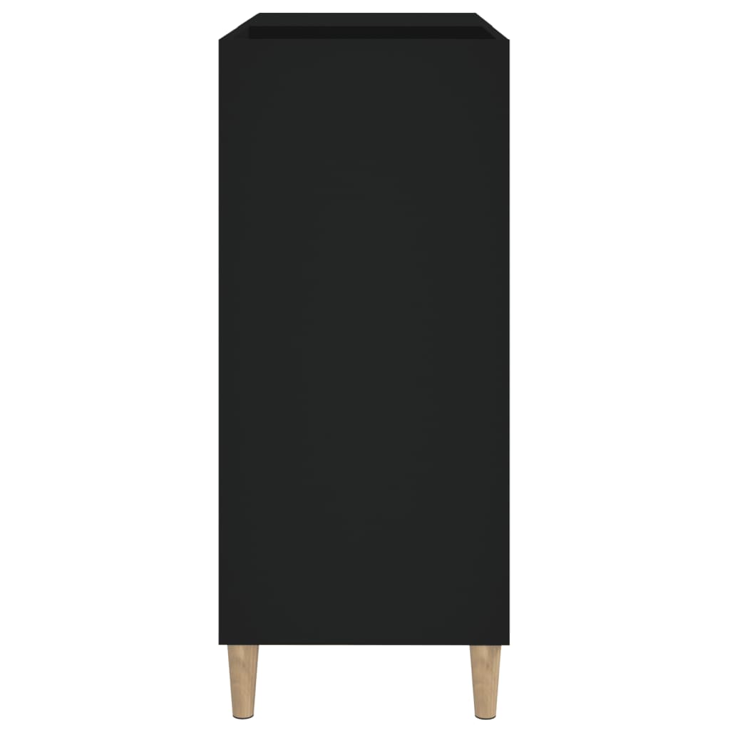 vidaXL Dulap pentru discuri negru 84,5x38x89 cm lemn compozit vidaXL Dulap pentru discuri negru 84,5x38x89 cm lemn compozit