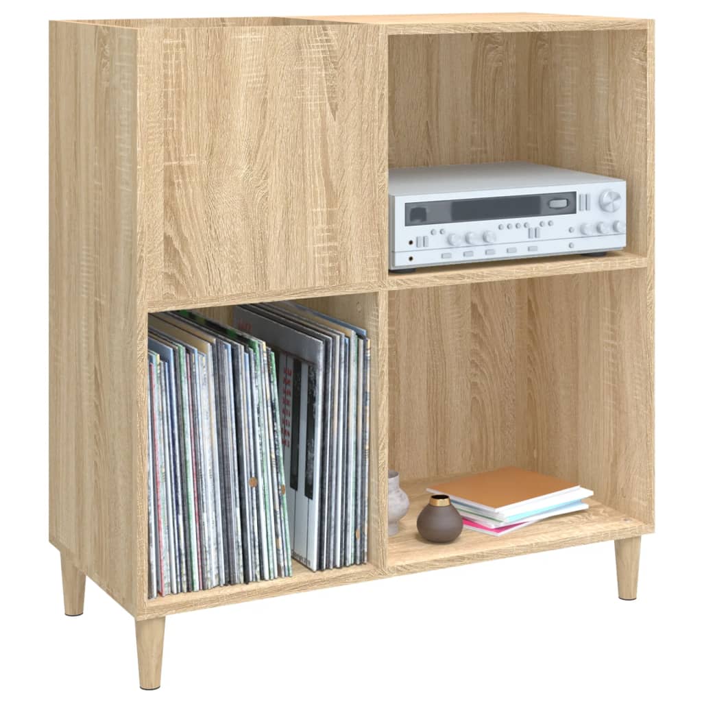vidaXL Dulap pentru discuri stejar sonoma 84,5x38x89 cm lemn compozit vidaXL Dulap pentru discuri stejar sonoma 84,5x38x89 cm lemn compozit
