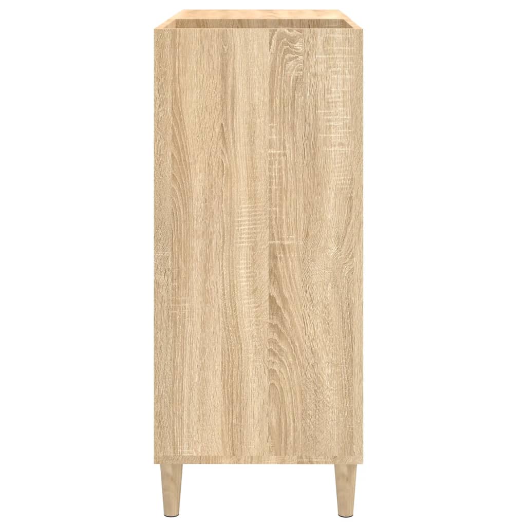 vidaXL Dulap pentru discuri stejar sonoma 84,5x38x89 cm lemn compozit vidaXL Dulap pentru discuri stejar sonoma 84,5x38x89 cm lemn compozit