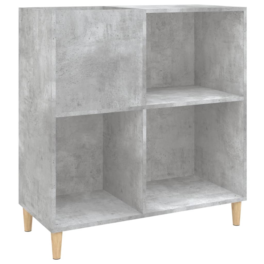vidaXL Dulap pentru discuri gri beton 84,5x38x89 cm lemn compozit vidaXL Dulap pentru discuri gri beton 84,5x38x89 cm lemn compozit