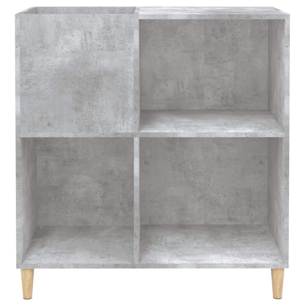 vidaXL Dulap pentru discuri gri beton 84,5x38x89 cm lemn compozit vidaXL Dulap pentru discuri gri beton 84,5x38x89 cm lemn compozit