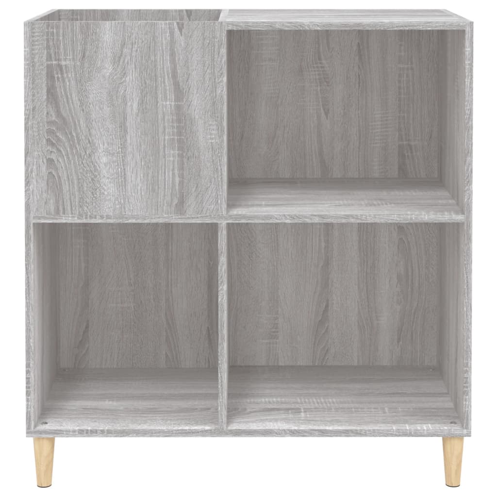 vidaXL Dulap pentru discuri gri sonoma 84,5x38x89 cm lemn compozit vidaXL Dulap pentru discuri gri sonoma 84,5x38x89 cm lemn compozit