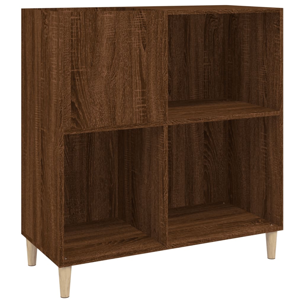 vidaXL Dulap pentru discuri stejar maro 84,5x38x89 cm lemn compozit vidaXL Dulap pentru discuri stejar maro 84,5x38x89 cm lemn compozit
