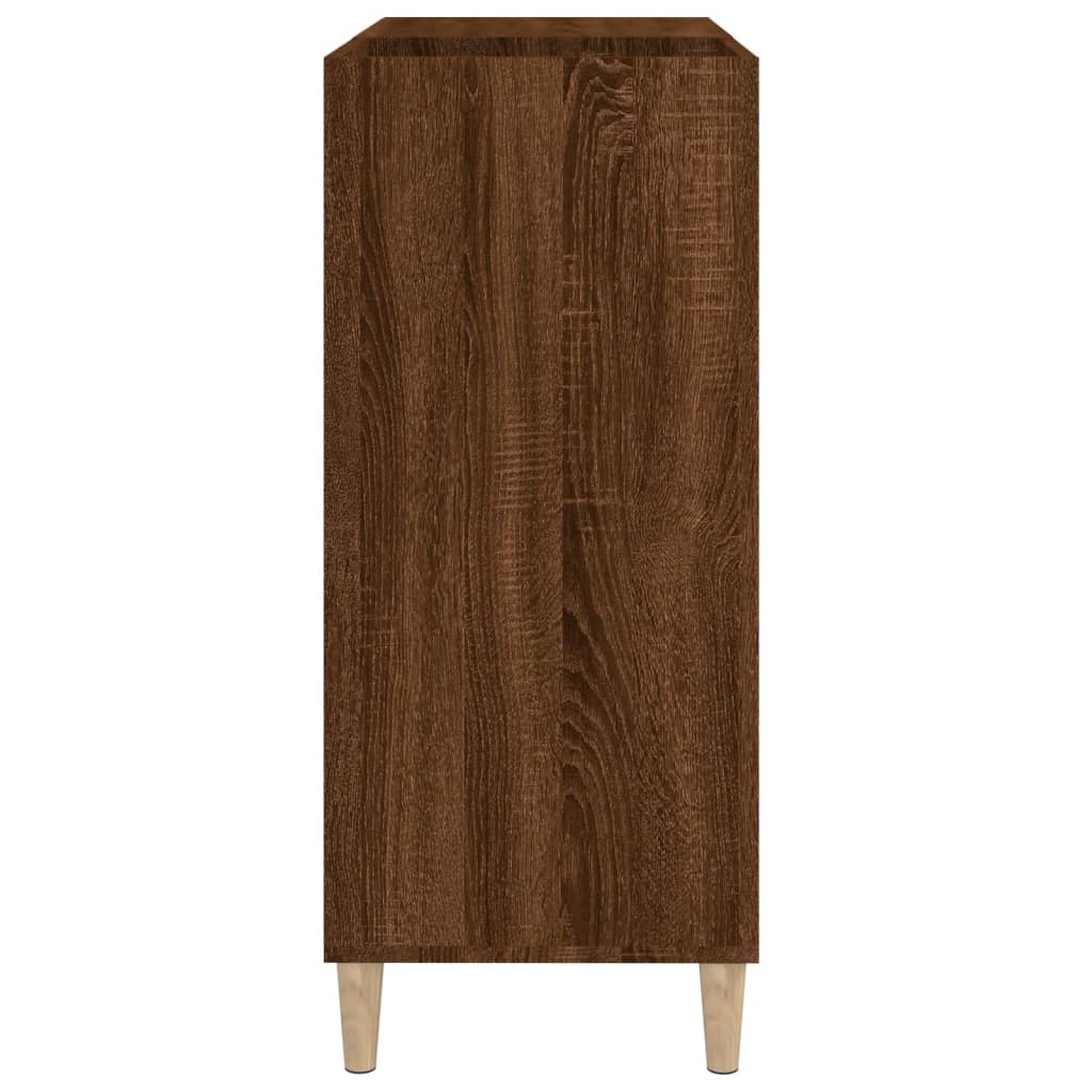 vidaXL Dulap pentru discuri stejar maro 84,5x38x89 cm lemn compozit vidaXL Dulap pentru discuri stejar maro 84,5x38x89 cm lemn compozit