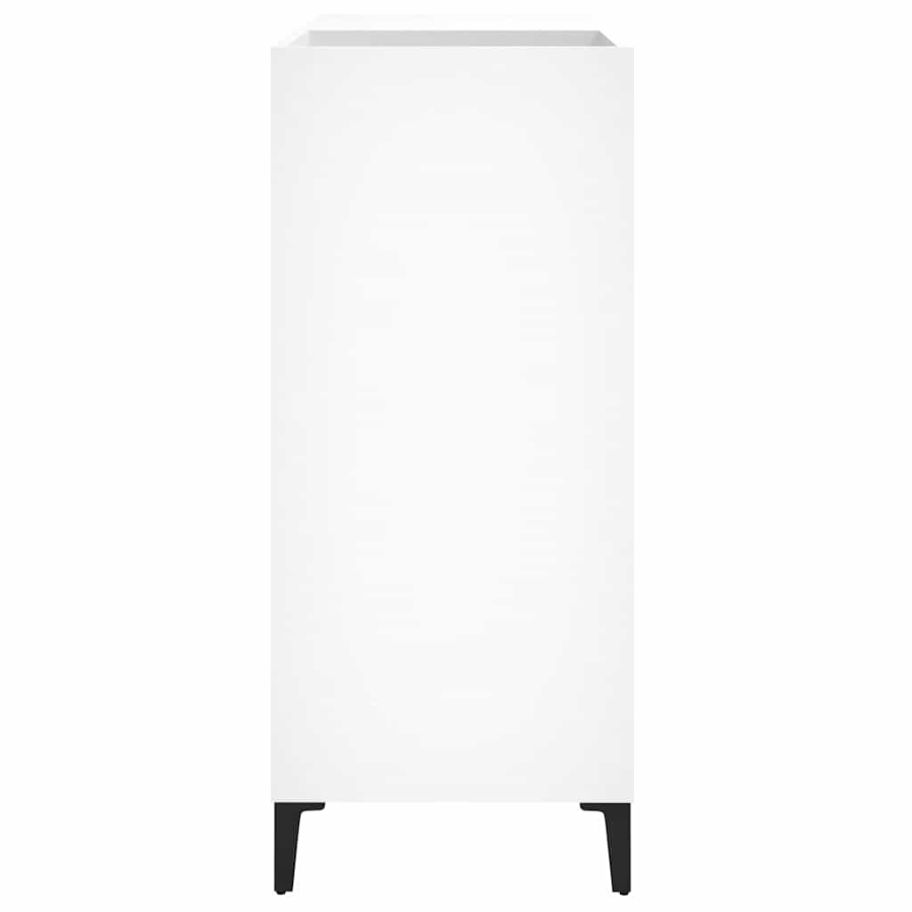 vidaXL Comodă de discuri, alb, 84,5x38x89 cm, lemn compozit vidaXL Comodă de discuri, alb, 84,5x38x89 cm, lemn compozit