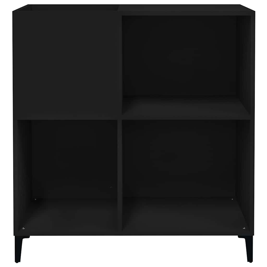 vidaXL Dulap pentru discuri negru 84,5x38x89 cm lemn compozit vidaXL Dulap pentru discuri negru 84,5x38x89 cm lemn compozit