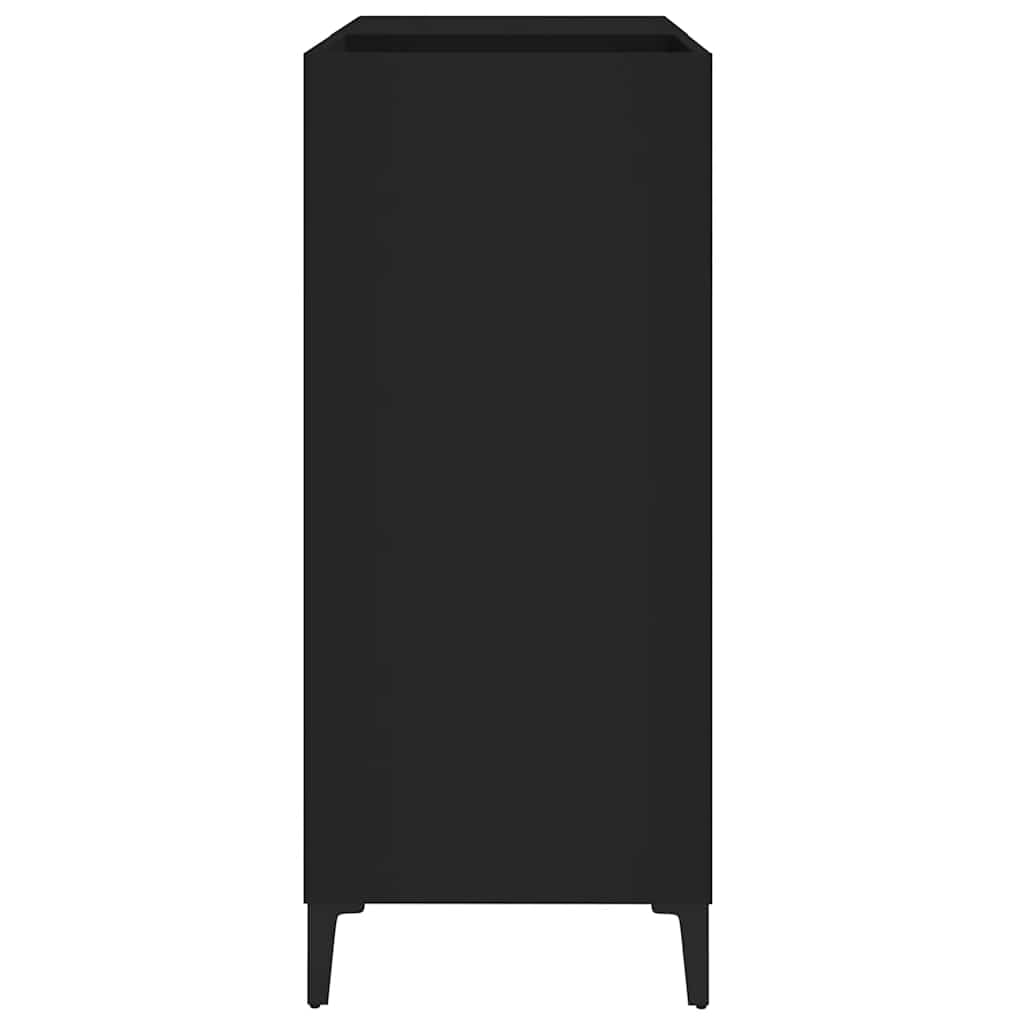 vidaXL Dulap pentru discuri negru 84,5x38x89 cm lemn compozit vidaXL Dulap pentru discuri negru 84,5x38x89 cm lemn compozit