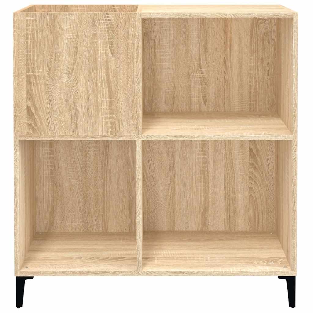 vidaXL Dulap pentru discuri stejar sonoma 84,5x38x89 cm lemn compozit vidaXL Dulap pentru discuri stejar sonoma 84,5x38x89 cm lemn compozit