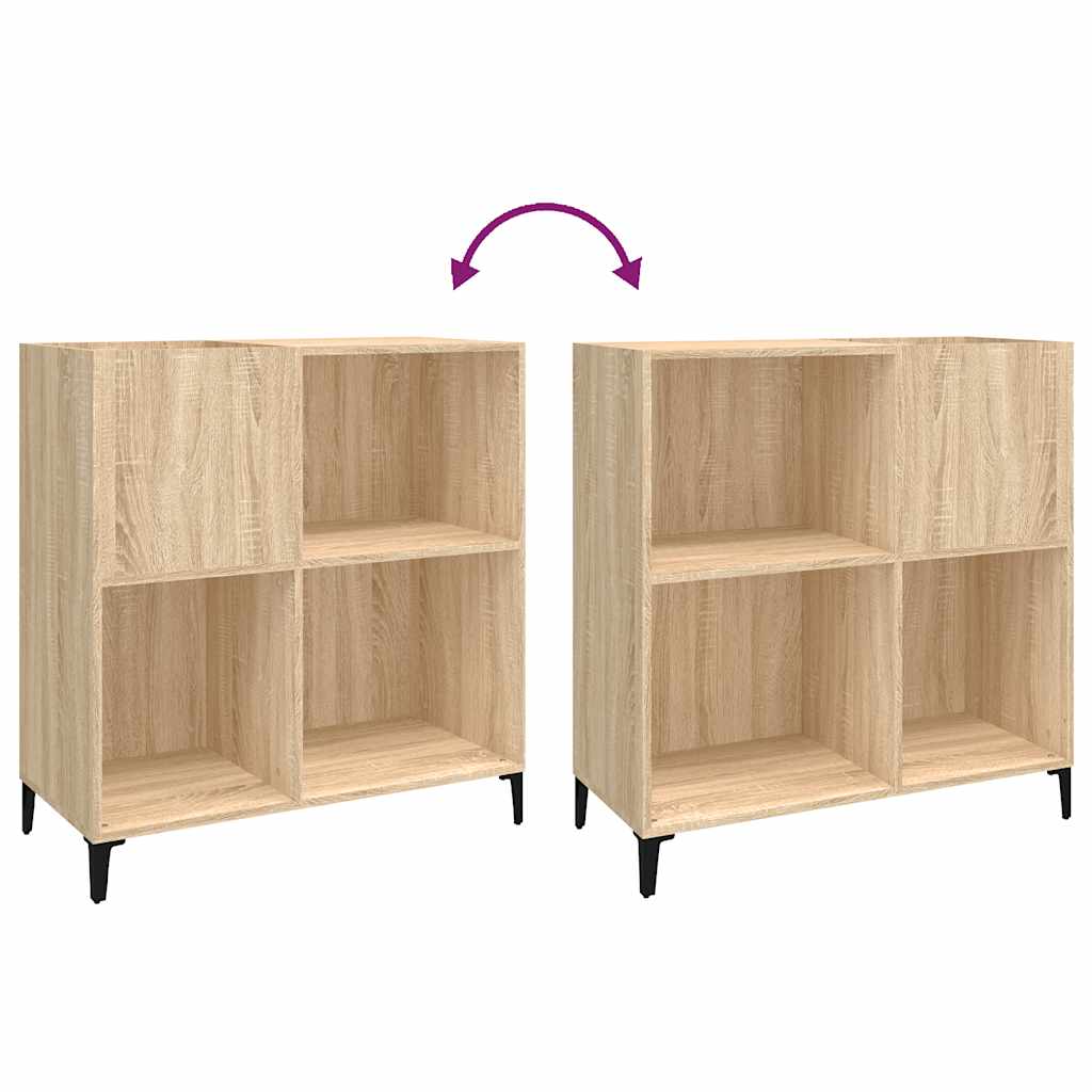 vidaXL Dulap pentru discuri stejar sonoma 84,5x38x89 cm lemn compozit vidaXL Dulap pentru discuri stejar sonoma 84,5x38x89 cm lemn compozit