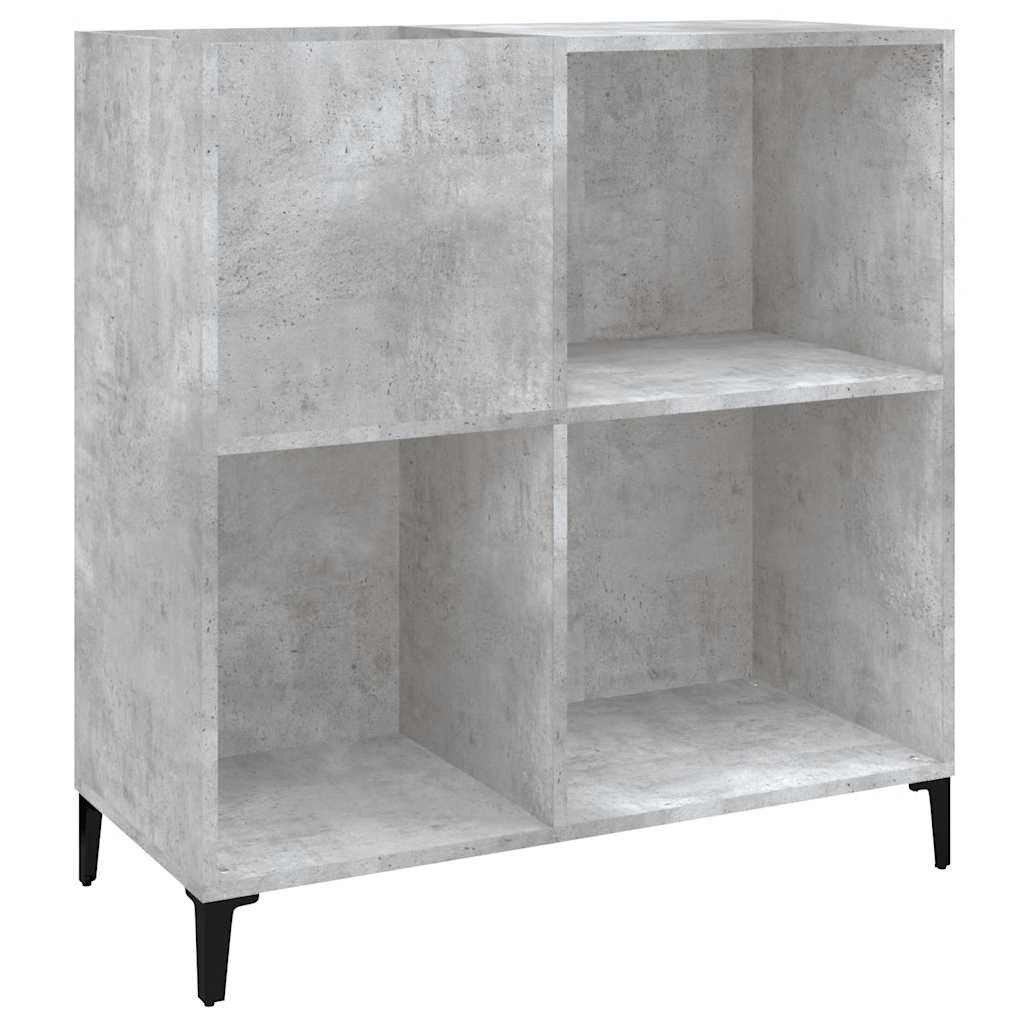 vidaXL Dulap pentru discuri gri beton 84,5x38x89 cm lemn compozit