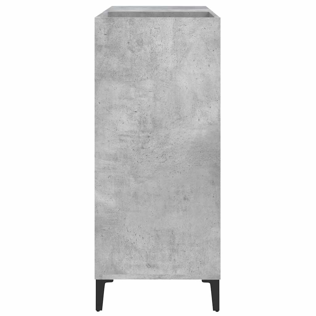 vidaXL Dulap pentru discuri gri beton 84,5x38x89 cm lemn compozit