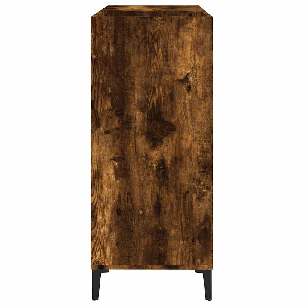 vidaXL Dulap pentru discuri stejar fumuriu 84,5x38x89 cm lemn compozit vidaXL Dulap pentru discuri stejar fumuriu 84,5x38x89 cm lemn compozit