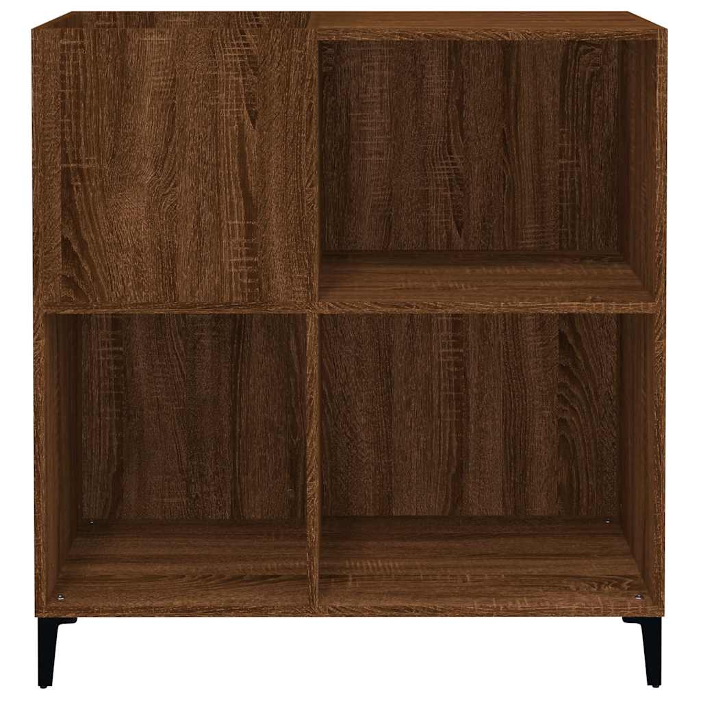 vidaXL Dulap pentru discuri stejar maro 84,5x38x89 cm lemn compozit vidaXL Dulap pentru discuri stejar maro 84,5x38x89 cm lemn compozit