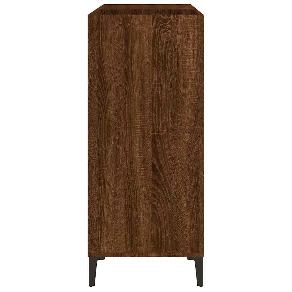 vidaXL Dulap pentru discuri stejar maro 84,5x38x89 cm lemn compozit vidaXL Dulap pentru discuri stejar maro 84,5x38x89 cm lemn compozit