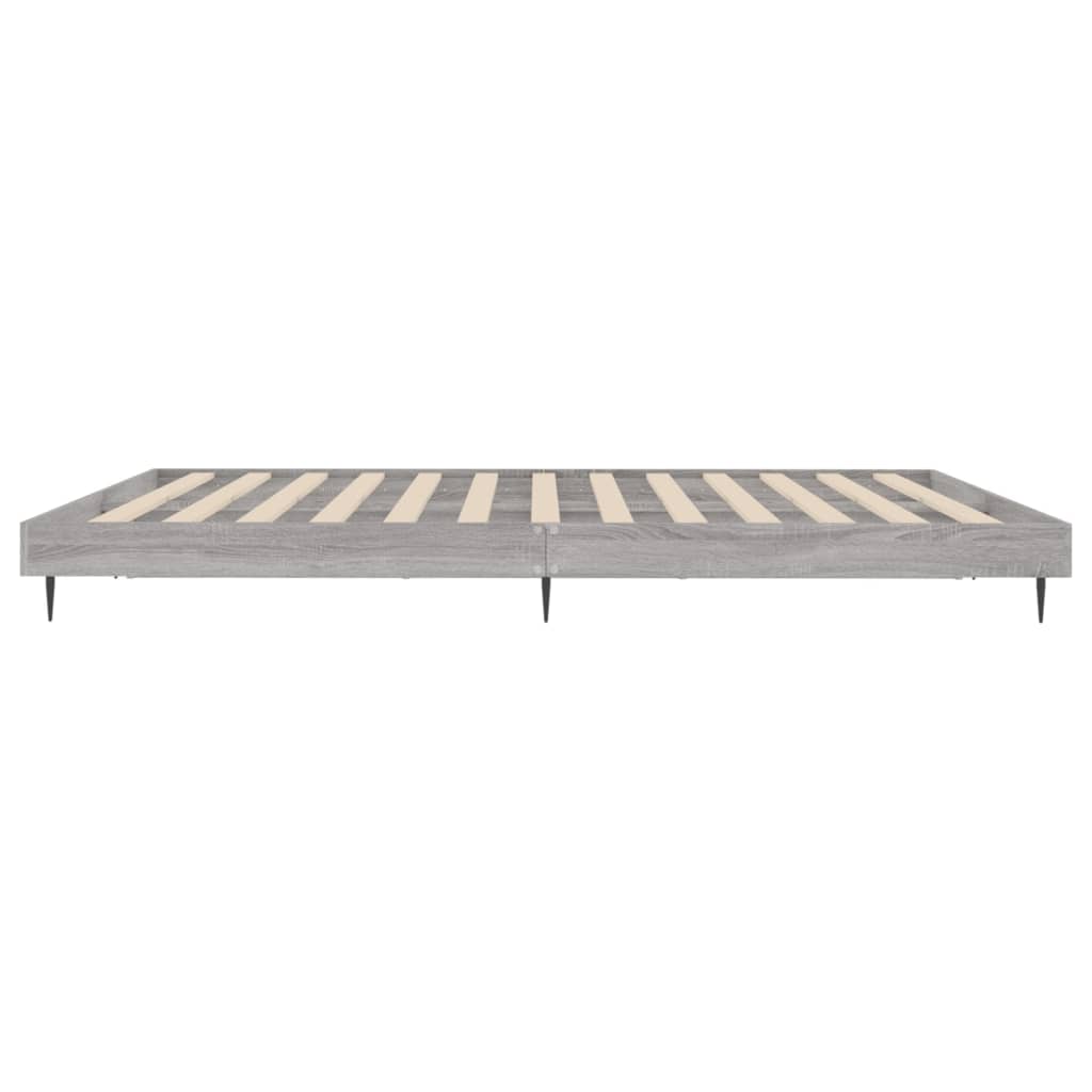 vidaXL Cadru de pat fără saltea Gri Sonoma 160x200cm lemn prelucrat vidaXL Cadru de pat fără saltea Gri Sonoma 160x200cm lemn prelucrat