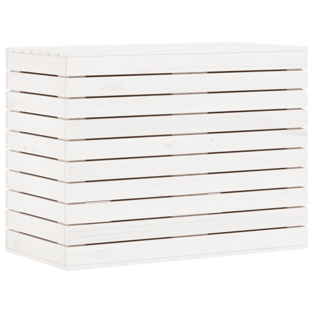 vidaXL Coș de rufe, alb, 88,5x44x66 cm, lemn masiv de pin vidaXL Coș de rufe, alb, 88,5x44x66 cm, lemn masiv de pin