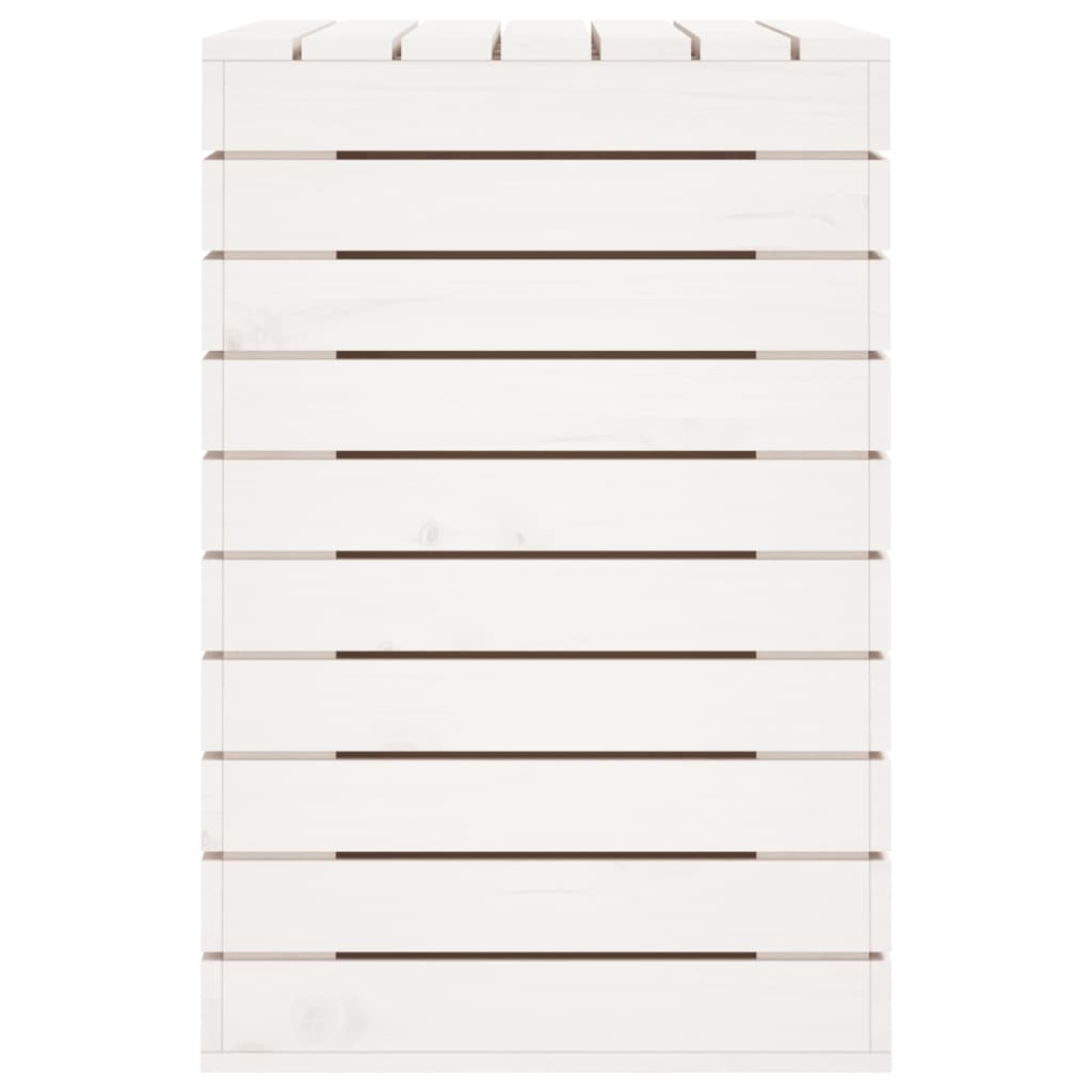vidaXL Coș de rufe, alb, 88,5x44x66 cm, lemn masiv de pin vidaXL Coș de rufe, alb, 88,5x44x66 cm, lemn masiv de pin
