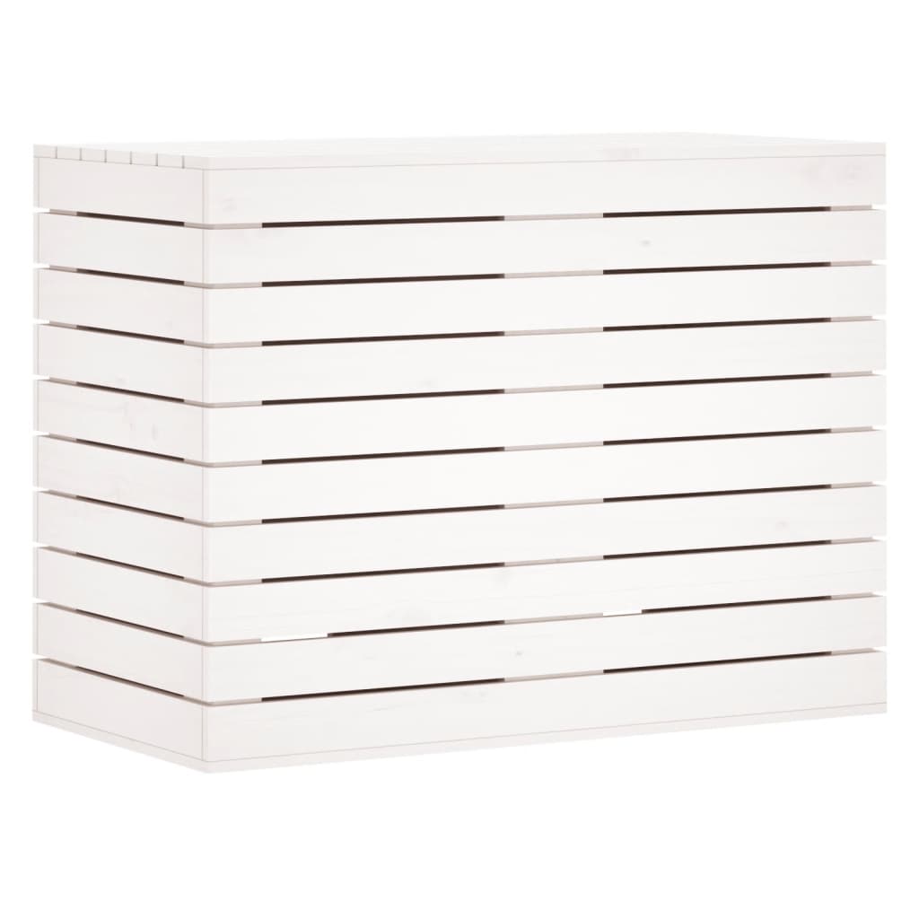 vidaXL Coș de rufe, alb, 88,5x44x66 cm, lemn masiv de pin vidaXL Coș de rufe, alb, 88,5x44x66 cm, lemn masiv de pin