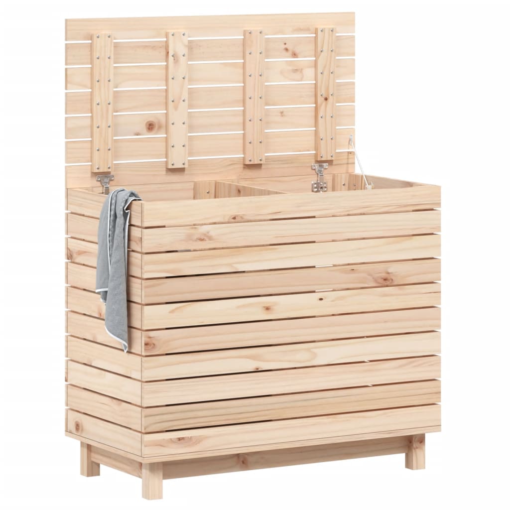 vidaXL Coș de rufe, 88,5x44x76 cm, lemn masiv de pin vidaXL Coș de rufe, 88,5x44x76 cm, lemn masiv de pin