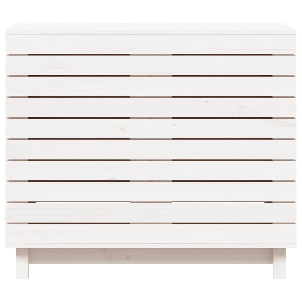 vidaXL Coș de rufe, alb, 88,5x44x76 cm, lemn masiv de pin vidaXL Coș de rufe, alb, 88,5x44x76 cm, lemn masiv de pin