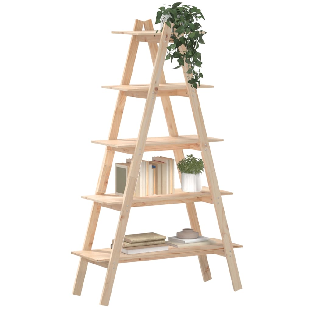 vidaXL Raft cu 5 niveluri în formă de A 110x40x180,5 cm lemn masiv pin