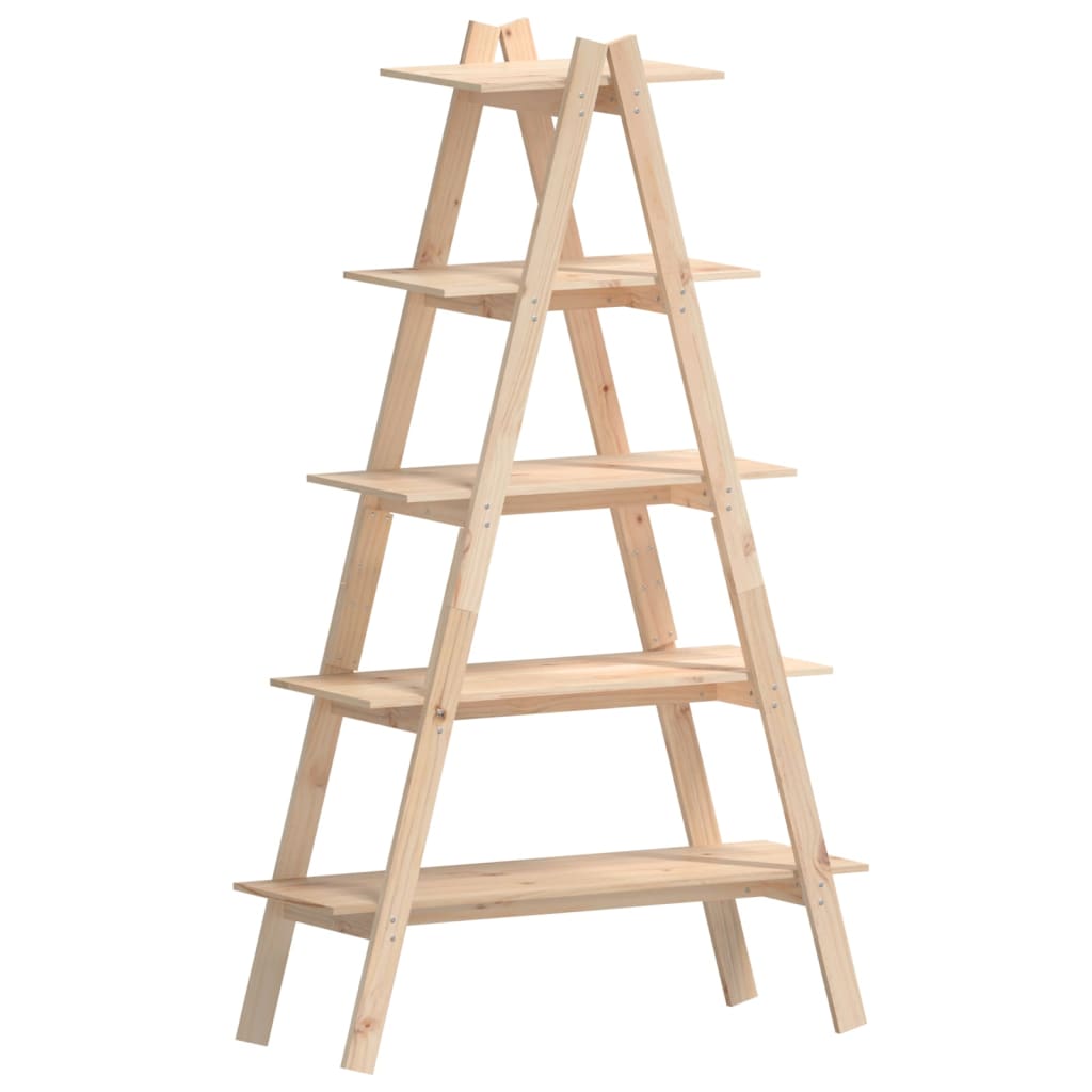 vidaXL Raft cu 5 niveluri în formă de A 110x40x180,5 cm lemn masiv pin