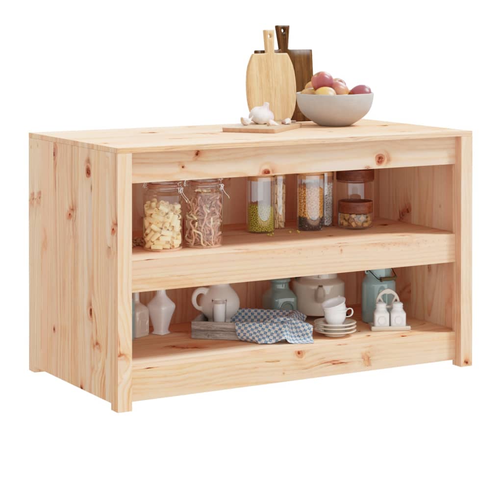 vidaXL Dulap bucătărie de exterior, 106x55x64 cm, lemn masiv pin vidaXL Dulap bucătărie de exterior, 106x55x64 cm, lemn masiv pin