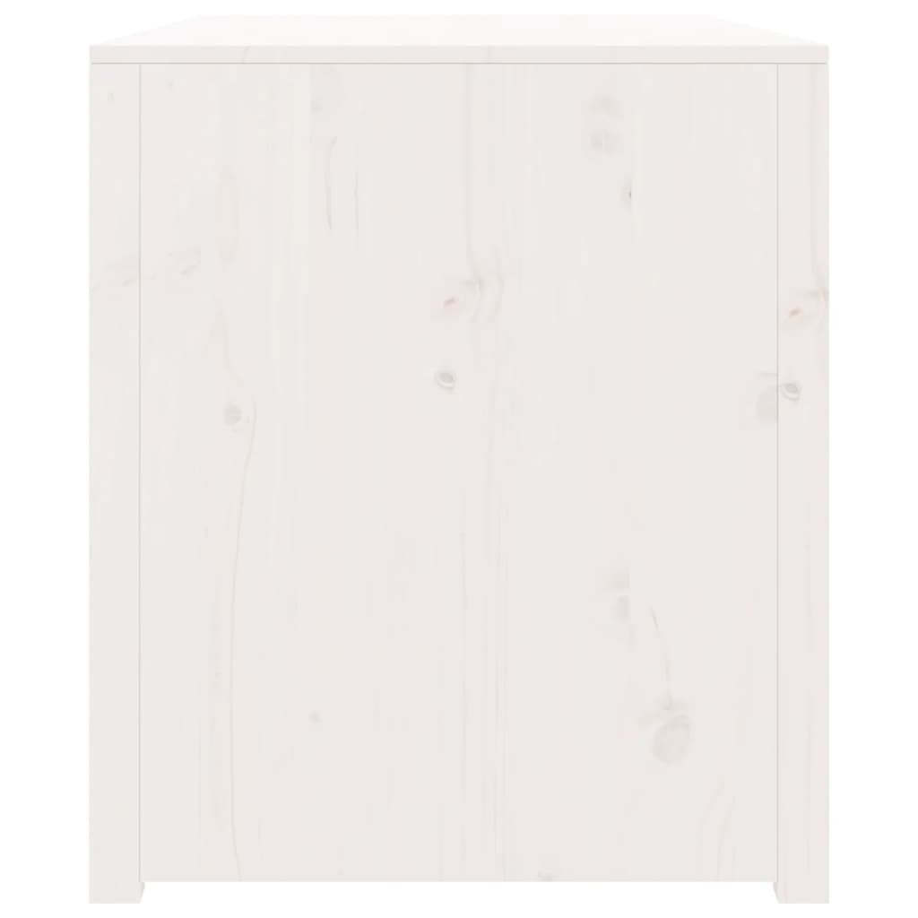 vidaXL Dulap bucătărie de exterior, alb, 106x55x64 cm, lemn masiv pin vidaXL Dulap bucătărie de exterior, alb, 106x55x64 cm, lemn masiv pin