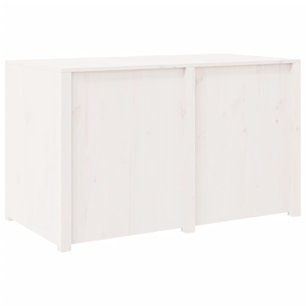 vidaXL Dulap bucătărie de exterior, alb, 106x55x64 cm, lemn masiv pin vidaXL Dulap bucătărie de exterior, alb, 106x55x64 cm, lemn masiv pin