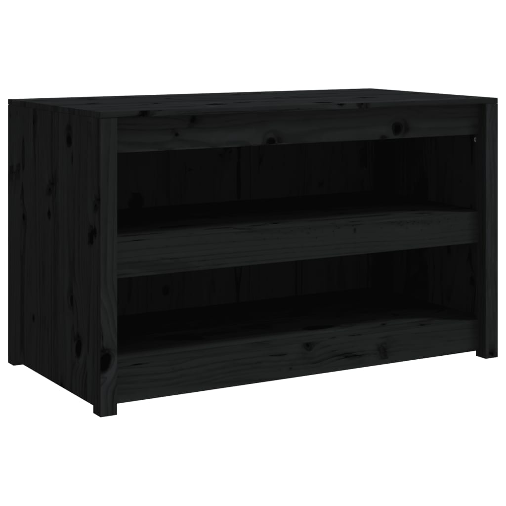 vidaXL Dulap bucătărie de exterior negru, 106x55x64 cm, lemn masiv pin vidaXL Dulap bucătărie de exterior negru, 106x55x64 cm, lemn masiv pin