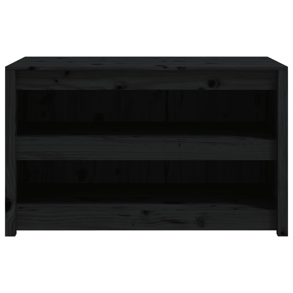 vidaXL Dulap bucătărie de exterior negru, 106x55x64 cm, lemn masiv pin vidaXL Dulap bucătărie de exterior negru, 106x55x64 cm, lemn masiv pin