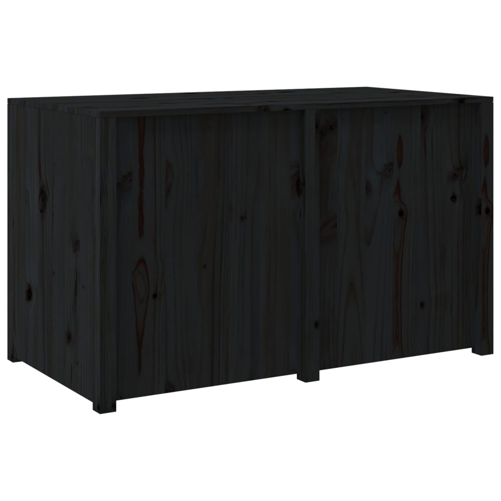 vidaXL Dulap bucătărie de exterior negru, 106x55x64 cm, lemn masiv pin vidaXL Dulap bucătărie de exterior negru, 106x55x64 cm, lemn masiv pin