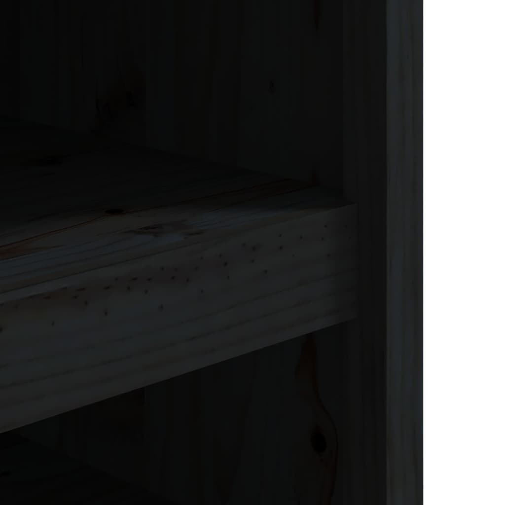 vidaXL Dulap bucătărie de exterior negru, 106x55x64 cm, lemn masiv pin vidaXL Dulap bucătărie de exterior negru, 106x55x64 cm, lemn masiv pin