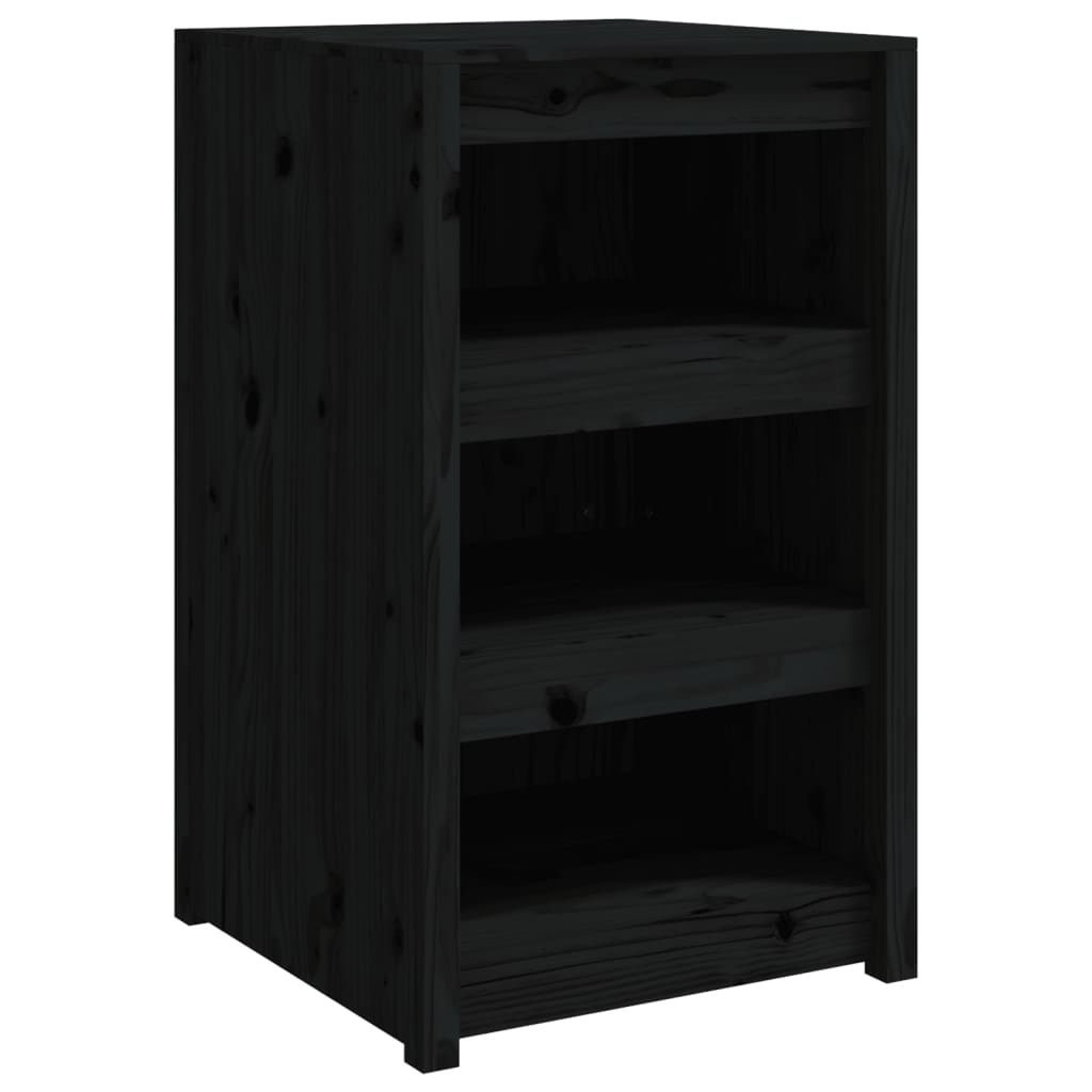 vidaXL Dulap bucătărie de exterior negru, 55x55x92 cm, lemn masiv pin vidaXL Dulap bucătărie de exterior negru, 55x55x92 cm, lemn masiv pin